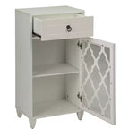 Commode de chambre à coucher rétro Okak avec 5 tiroirs en similicuir grain de bois, meuble de rangement avec glissières métalliques pour salon, couloir, entrée