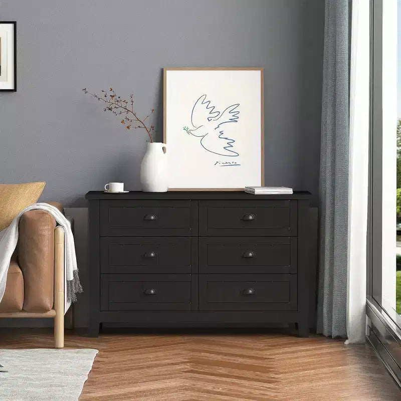 Coiffeuse Okak Bluetooth LED avec commande par application, buffet de rangement en verre trempé et coins arrondis sécurisés pour les enfants, télécommande tactile pour chambre à coucher