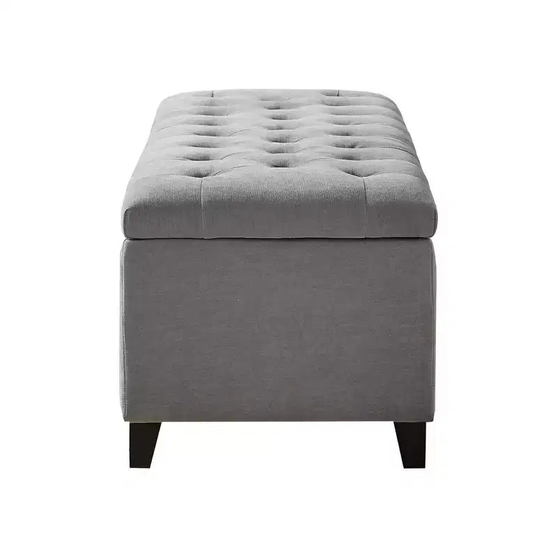 Banc de rangement multifonctionnel Okak avec repose-pieds rembourré capitonné, banc de lit, fermeture douce pour canapé, chambre, entrée