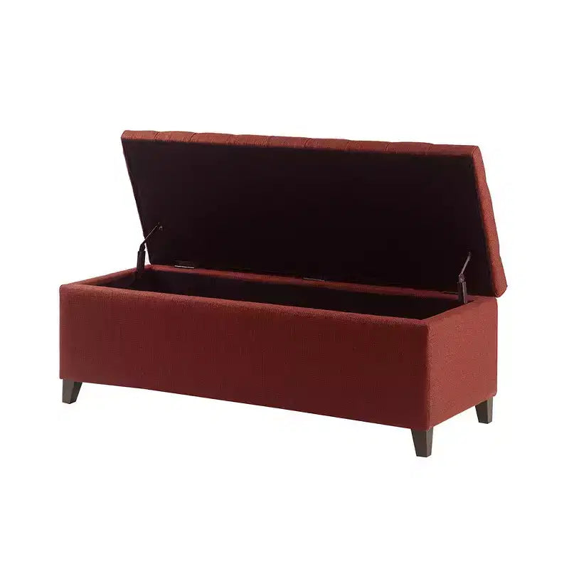 Banc de rangement multifonctionnel Okak avec repose-pieds rembourré capitonné, banc de lit, fermeture douce pour canapé, chambre, entrée
