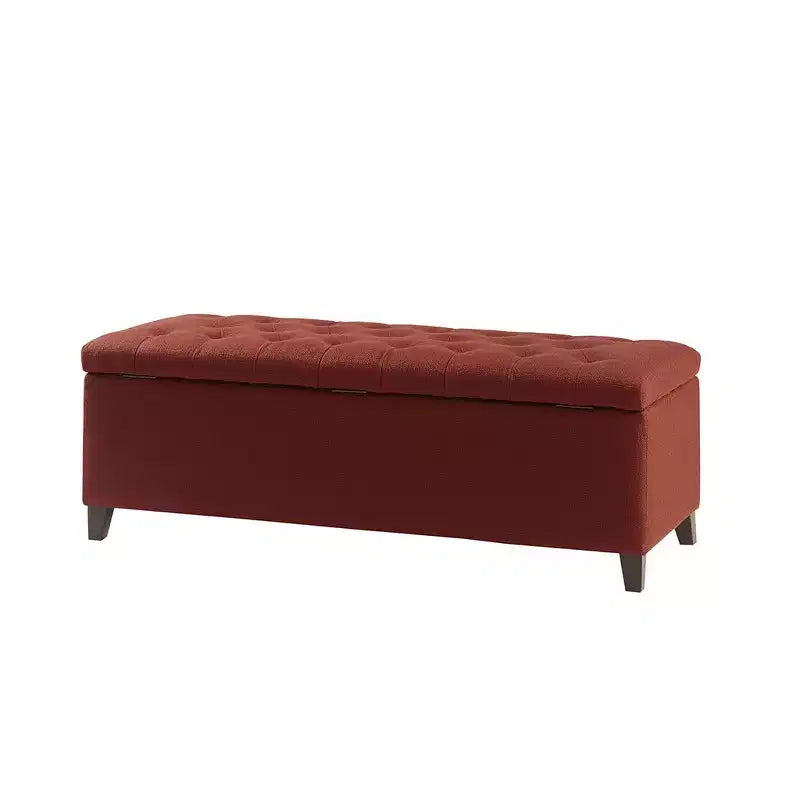 Banc de rangement multifonctionnel Okak avec repose-pieds rembourré capitonné, banc de lit, fermeture douce pour canapé, chambre, entrée