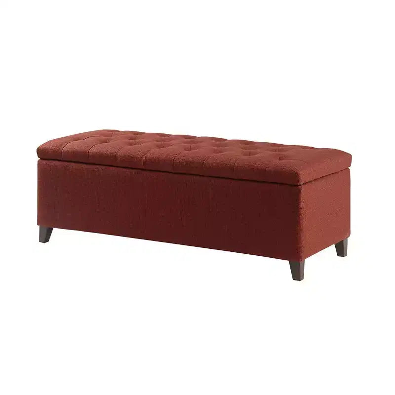 Banc de rangement multifonctionnel Okak avec repose-pieds rembourré capitonné, banc de lit, fermeture douce pour canapé, chambre, entrée