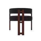 Okak Chaise de salle à manger élégante, lot de 2 fauteuils d'appoint avec coussin en tissu Teddy, chaise de salle à manger à 3 pieds ouverts pour salon, chambre à coucher