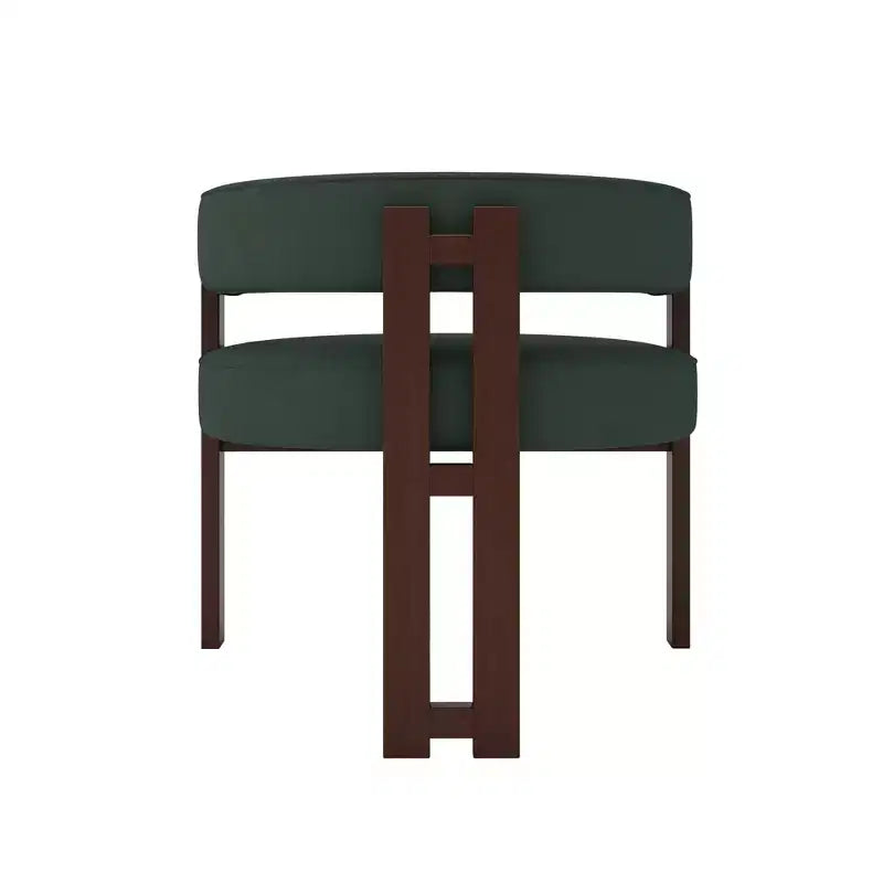 Okak Chaise de salle à manger élégante, lot de 2 fauteuils d'appoint avec coussin en tissu Teddy, chaise de salle à manger à 3 pieds ouverts pour salon, chambre à coucher