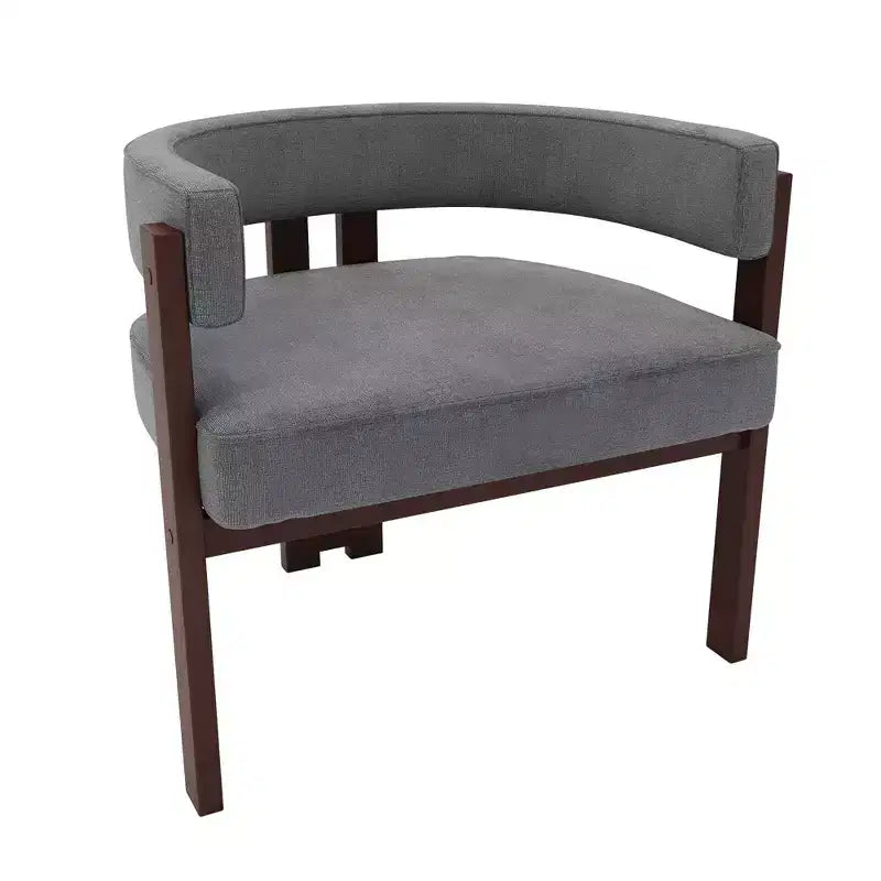 Okak Chaise de salle à manger élégante, lot de 2 fauteuils d'appoint avec coussin en tissu Teddy, chaise de salle à manger à 3 pieds ouverts pour salon, chambre à coucher