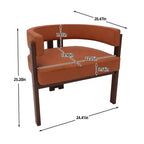 Okak Chaise de salle à manger élégante, lot de 2 fauteuils d'appoint avec coussin en tissu Teddy, chaise de salle à manger à 3 pieds ouverts pour salon, chambre à coucher