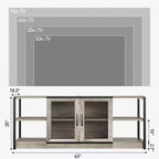 Meuble TV moderne avec prises de courant, grand tiroir, pour téléviseurs de 65/75 pouces, pour salon, chambre à coucher
