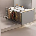 Tiroir de cuisine extensible en métal, organiseur de placard coulissant télescopique pour meuble de cuisine, sans perçage, étagère sous évier pour placard