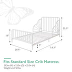 Lit pour tout-petits en métal Quinn Little Seeds