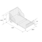 Lit pour tout-petits en métal Quinn Little Seeds