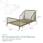 Lit pour tout-petits en métal Quinn Little Seeds