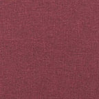 vidaXL Fauteuil inclinable de massage en tissu bordeaux - Inclinaison manuelle, Vibration, Confort rembourré, Poche latérale, Cadre durable
