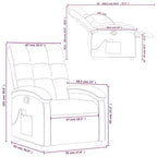 vidaXL Fauteuil de massage inclinable, dossier/repose-pieds réglable, canapé inclinable - Vert foncé