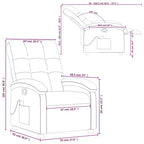 vidaXL Fauteuil de massage inclinable, dossier/repose-pieds réglable, canapé inclinable - Vert foncé