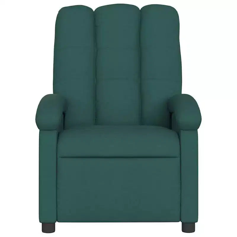 vidaXL Fauteuil de massage inclinable, dossier/repose-pieds réglable, canapé inclinable - Vert foncé