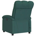 vidaXL Fauteuil de massage inclinable, dossier/repose-pieds réglable, canapé inclinable - Vert foncé