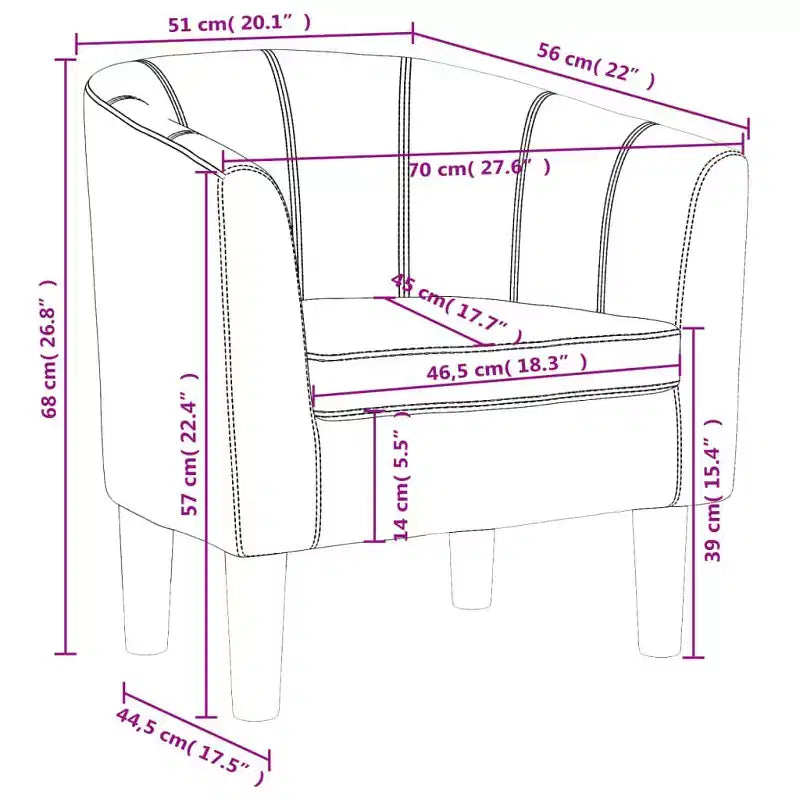 vidaXL Fauteuil club - Similicuir noir, Fauteuil d'appoint individuel et résistant