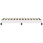 vidaXL Cadre de lit Twin XL, Cadre de lit plateforme rembourré en similicuir, Blanc, Sans matelas