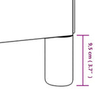 vidaXL Cadre de lit Twin XL, Cadre de lit plateforme rembourré en similicuir, Blanc, Sans matelas