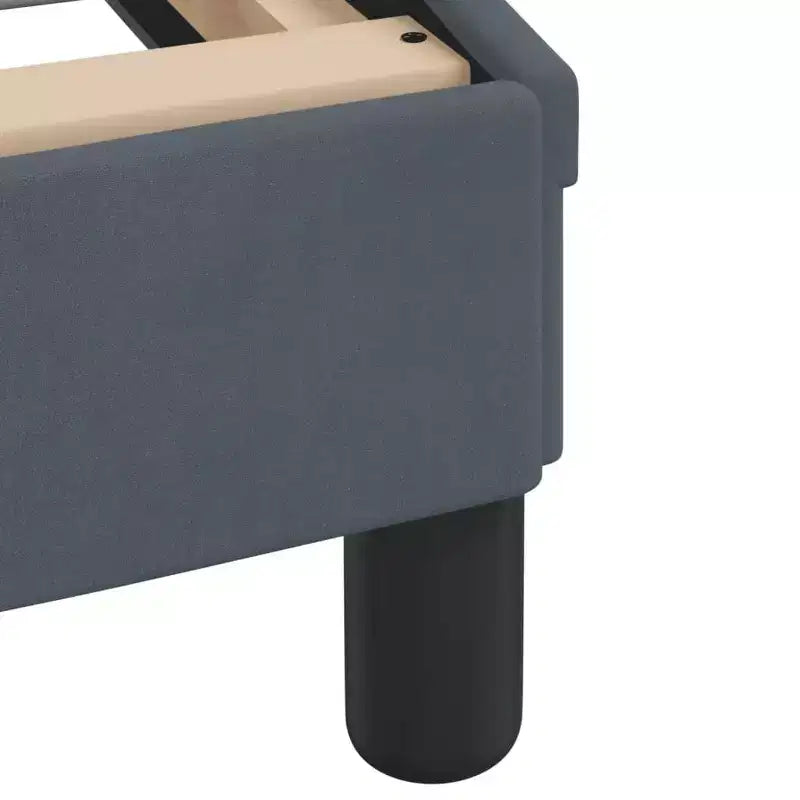 vidaXL Cadre de lit avec tête de lit sommier plateforme Meuble de chambre Velours - Gris foncé Double