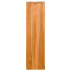 vidaXL Bibliothèque en Bois de Teck Massif Style Rétro Étagère Autoportante à 2 Niveaux pour Salon, Bureau, Étude - Marron, 11,8x11,8x43,3
