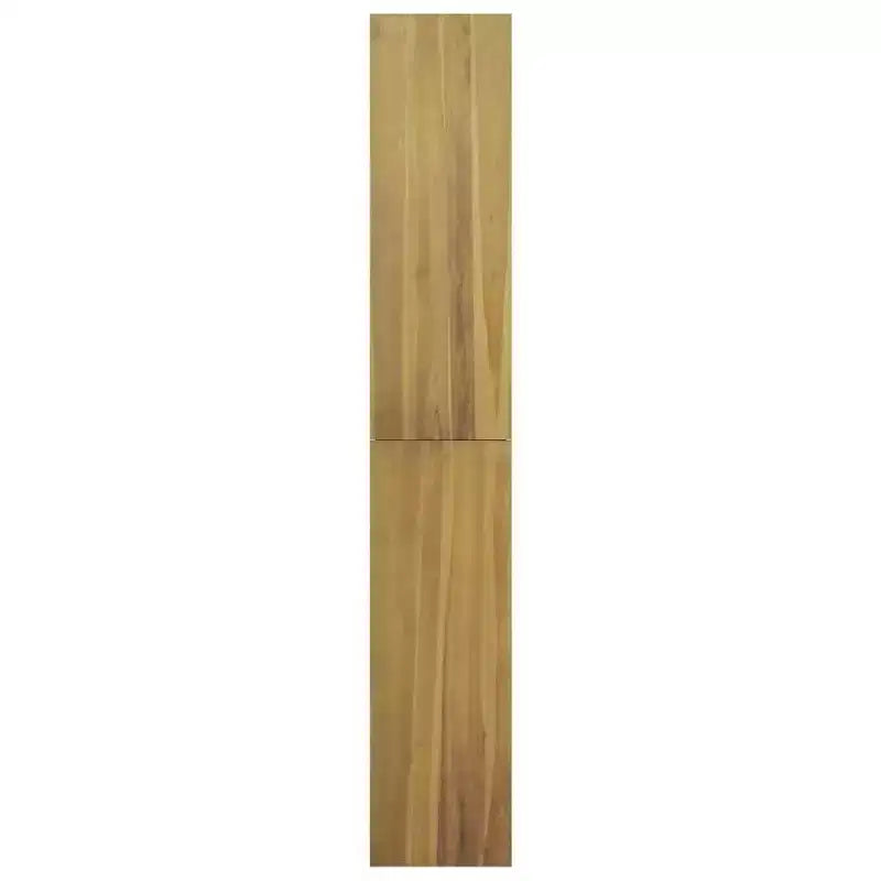 vidaXL Armoire à livres en bois de teck massif avec finition en teck naturel - Meuble de rangement multifonctionnel pour livres et appareils multimédias - Étagère ou meuble TV