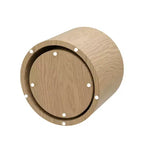 Okak Table Basse Gigogne Moderne, Lot de 2 Tables d'Appoint Cylindriques Effet Bois pour Salon, Bureau, Balcon, Jardin