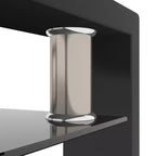 Table basse rectangulaire en verre élégante Okak, tables basses centrales modernes à 2 niveaux, table basse transparente pour le salon