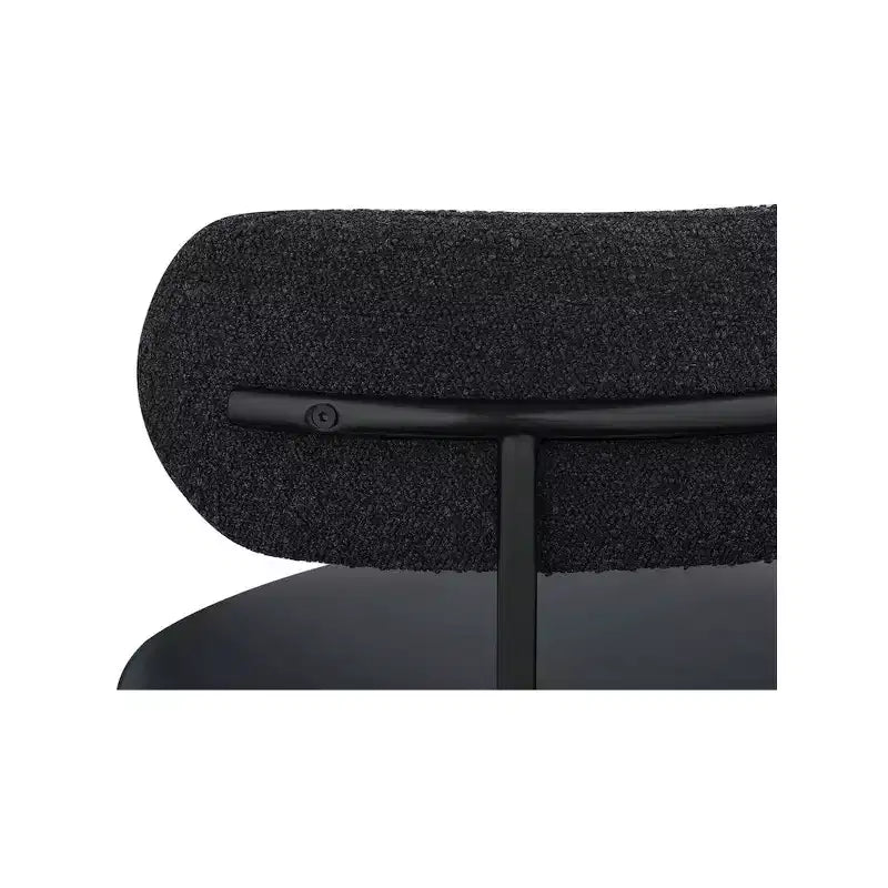 Tabourets de bar Meridian Furniture Beacon en cuir vegan noir, lot de 2