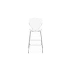 Meridian Furniture, Tabouret Clarion en métal chromé, Lot de 2