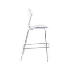 Meridian Furniture, Tabouret Clarion en métal chromé, Lot de 2