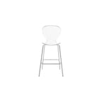 Meridian Furniture, Tabouret Clarion en métal chromé, Lot de 2