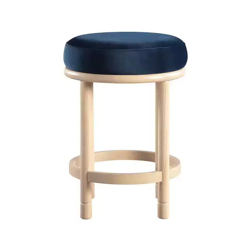 Meridian Furniture, Tabouret de comptoir Monette en velours marine