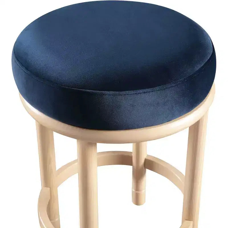 Meridian Furniture, Tabouret de comptoir Monette en velours marine