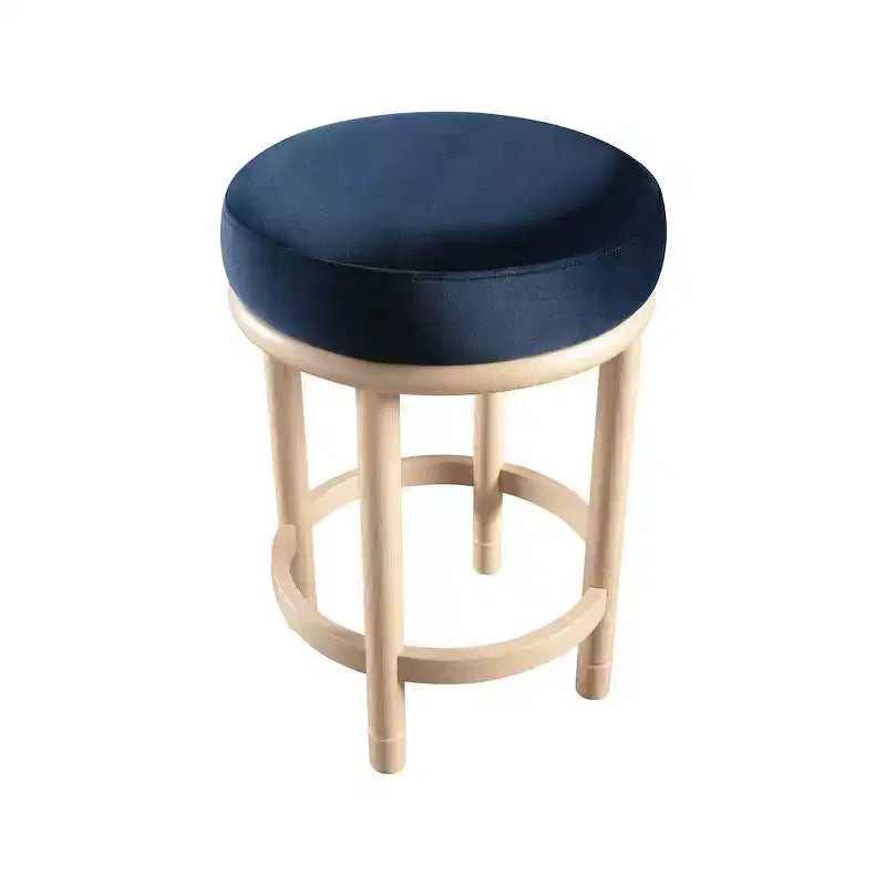 Meridian Furniture, Tabouret de comptoir Monette en velours marine