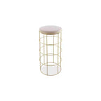 Meridian Furniture,Rebar Cream Velvet Bar Stool