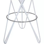 Meridian Furniture, Tabouret de bar Mercury blanc en fer