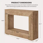 Table console de ferme 47 po avec étagère de rangement – Table de canapé en bois derrière le canapé, table d'appoint vintage pour entrée de salon