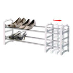 YBM Home 3-Tier Extendable Shoe Rack Storage Organizer