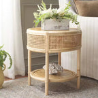 Table d'appoint ronde Arvid - ACC6505A - Naturel - Safavieh