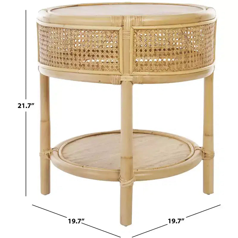 Table d'appoint ronde Arvid - ACC6505A - Naturel - Safavieh