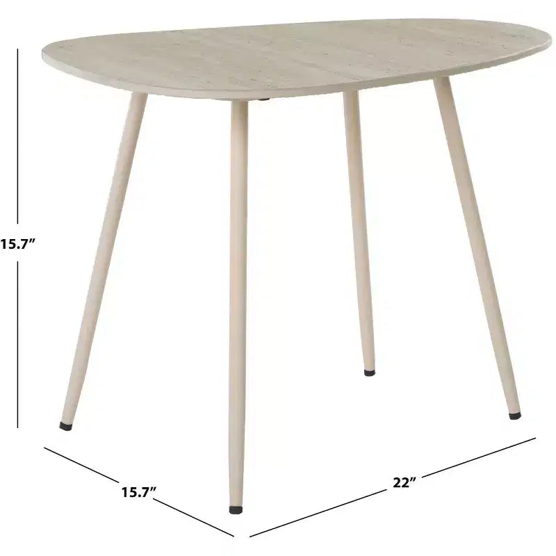 Table d'appoint en céramique moyenne Mint - ACC2913A - Céramique beige/Beige - Safavieh