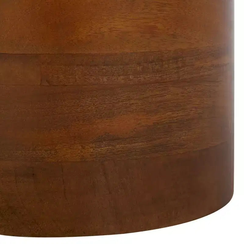 Table d'appoint Mono Medium Marble - ACC2907A - Marbre blanc cassé/Noyer - Safavieh