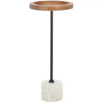Elisabeth Round Side Table - ACC3736A - Brown/Black - Safavieh