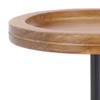 Table d'appoint ronde Elisabeth - ACC3736A - Marron/Noir - Safavieh