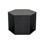 Okak 47.24 Tables basses modernes, lot de 2, tables d'appoint hexagonales, tables de chevet Sumac birman pour salon, bureau, balcon, jardin