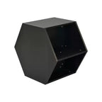 Okak 47.24 Tables basses modernes, lot de 2, tables d'appoint hexagonales, tables de chevet Sumac birman pour salon, bureau, balcon, jardin