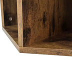 Okak 47.24 Tables basses modernes, lot de 2, tables d'appoint hexagonales, tables de chevet Sumac birman pour salon, bureau, balcon, jardin