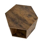 Okak 47.24 Tables basses modernes, lot de 2, tables d'appoint hexagonales, tables de chevet Sumac birman pour salon, bureau, balcon, jardin