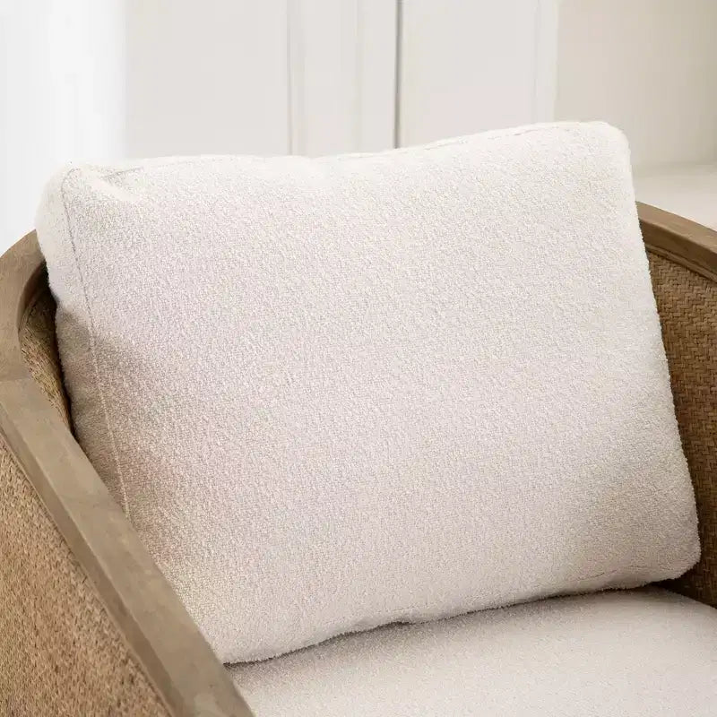 MAYEERTY Fauteuil Câlin en Velours Doux et Moelleux Pivotant à 360° pour Chambre et Salles d'Attente